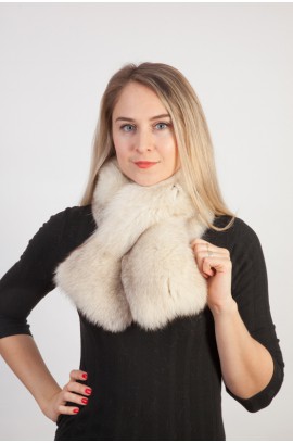 Greenland fox fur scarf-collar